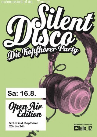 Silent Disco - die Kopfhörerparty Werbeplakat