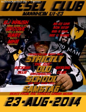 Oldschool Hip Hop & Rnb Werbeplakat