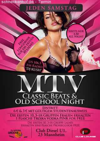 MTV Classic beatz & Old School Werbeplakat