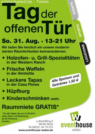 Tag der offenen Tür Werbeplakat