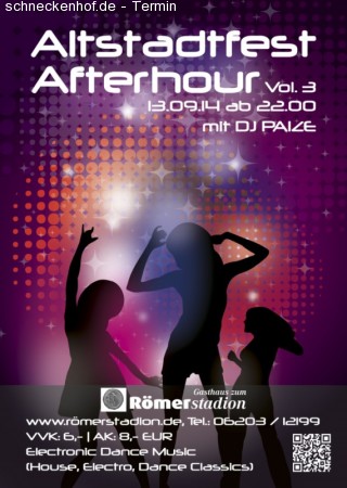 Altstadtfest Ladenburg Afterhour Werbeplakat