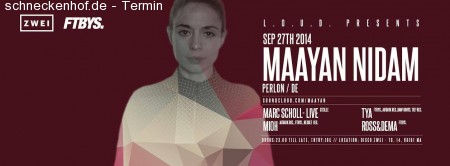 L.O.U.D. presents Maayan Nidam Werbeplakat