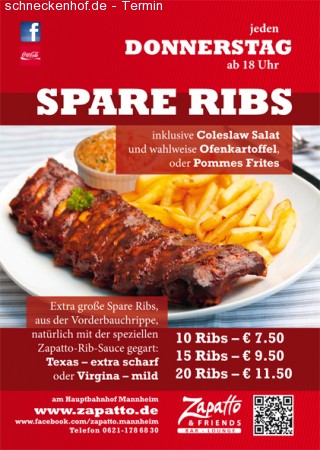 Spare Ribs @ Zapatto Werbeplakat