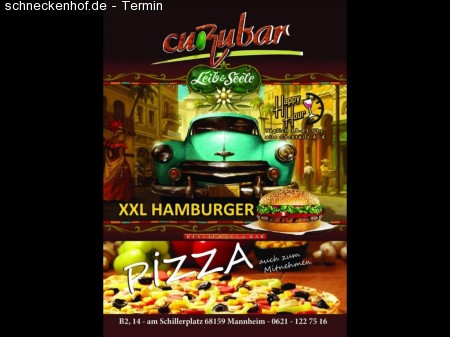 All you can eat Flammkuchen Werbeplakat