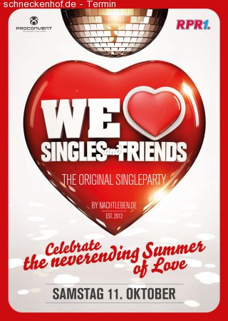 We love Singles & Friends @ Bel Air Werbeplakat