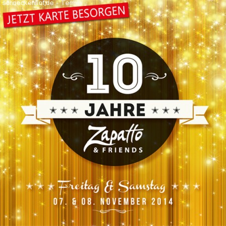 10 Jahre Zapatto - Salsa y Reggaeton Werbeplakat