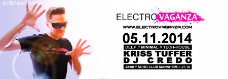 Electrovaganza • Kriss Tuffer in the Mix Werbeplakat