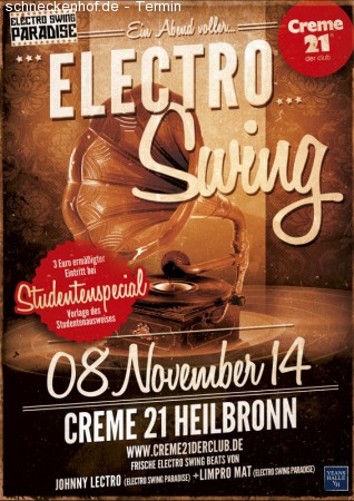 Electro Swing Werbeplakat