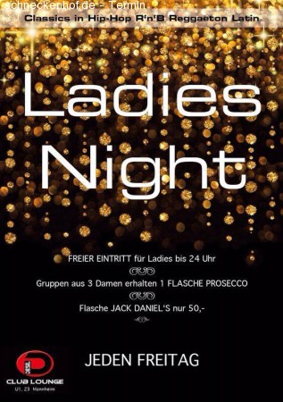 XXXL Ladies Night Werbeplakat