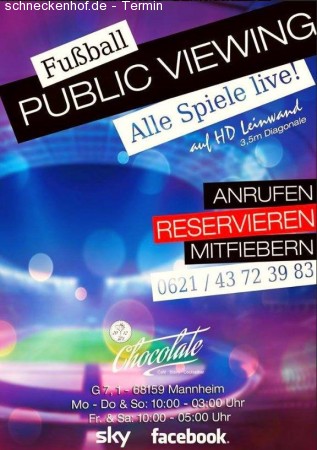 Champions League & then Party Werbeplakat