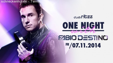 One Night with Fabio Destino Werbeplakat