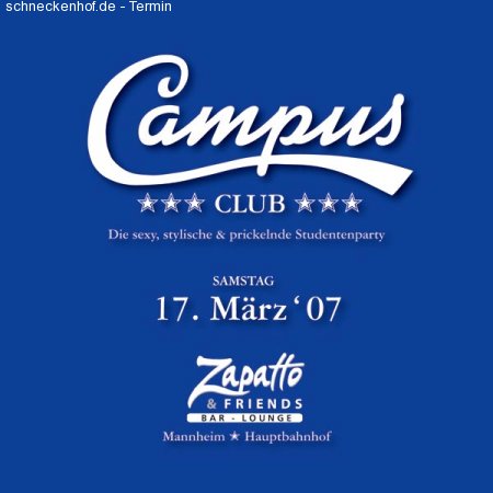 Campus Club XIX Werbeplakat