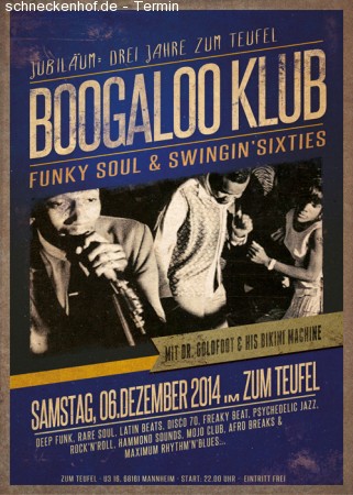 Boogaloo Klub Werbeplakat