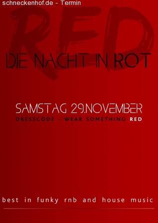 RED - Die Nach in Rot Werbeplakat