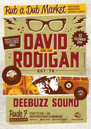 David Rodigan & Deebuzz Werbeplakat