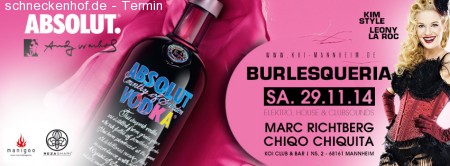 Burlesqueria meets Absolut Werbeplakat