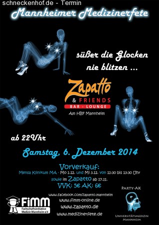 Glockenspiele - Medizinerfete Im Zapatto Werbeplakat