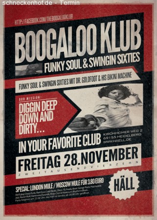 Boogaloo Klub Werbeplakat