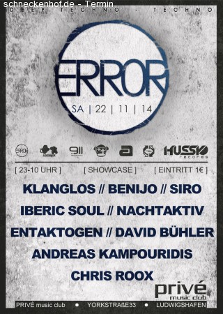 Error Showcase Werbeplakat