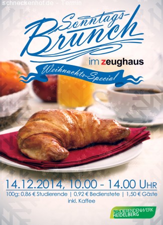 Weihnachtsbrunch Werbeplakat