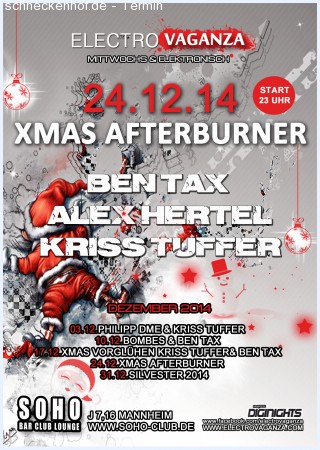 XMAS-Vorglühen • Ben Tax • Kriss Tuffer Werbeplakat