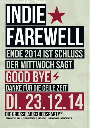 Indie Farewell Werbeplakat