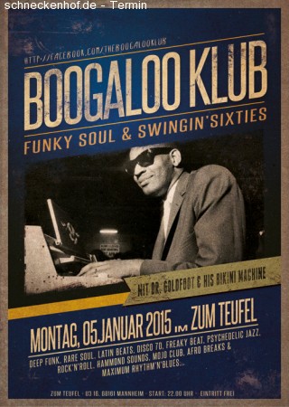 Boogaloo Klub Werbeplakat