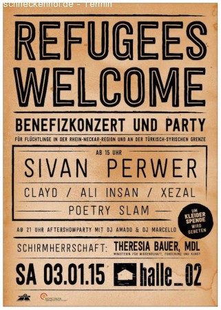 Refugees Welcome! Werbeplakat