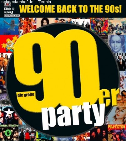 90er Party Werbeplakat