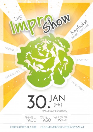 Kopfsalat - Die Impro-Show! Werbeplakat