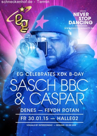 Electrogravity - KDK Birthday Bash! Werbeplakat