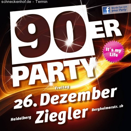 90er Party Werbeplakat