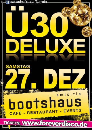 Ü30 Deluxe Jahresabschlussevent Werbeplakat