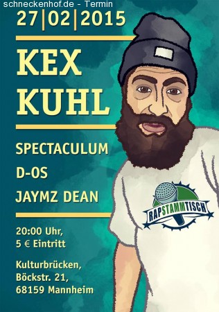 RAPSTAMMTISCH mit Kex Kuhl Werbeplakat