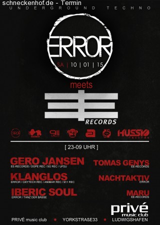 Error meets EE-Records Werbeplakat