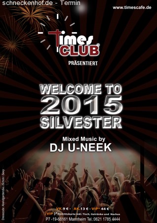 Silvester Party Werbeplakat