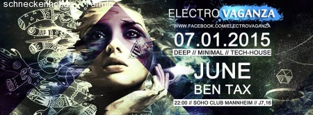 Electrovaganza • June in the Mix Werbeplakat