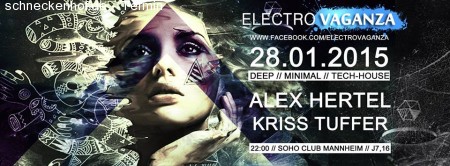 Electrovaganza • Alex Hertel in the Mix Werbeplakat