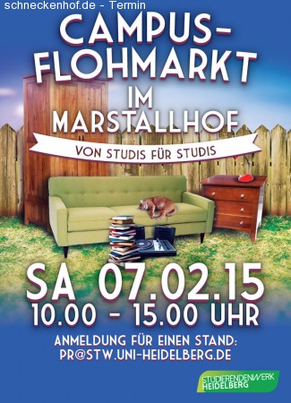 Campus-Flohmarkt von Studis für Studis Werbeplakat