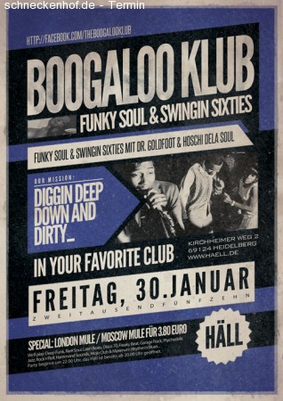 Boogaloo Klub Werbeplakat