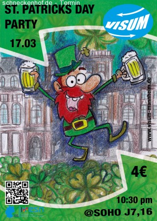 VISUM International Party - St.Patr. Day Werbeplakat