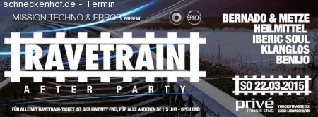 Ravetrain Mannheim - Afterparty Werbeplakat