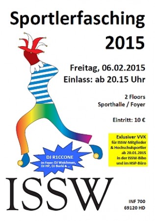 Sportlerfasching 2015 Werbeplakat