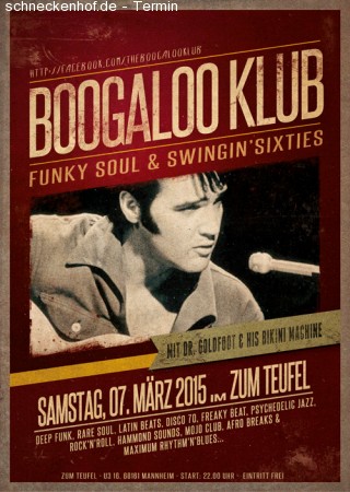 Boogaloo Klub Werbeplakat