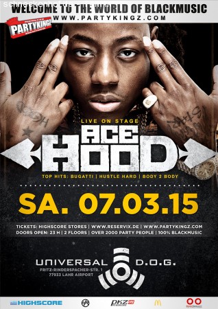 Ace Hood Live on Stage Werbeplakat