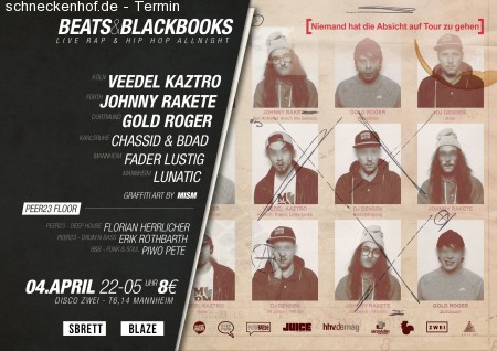 BEATS & BLACKBOOKS Werbeplakat