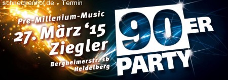 90er Party Werbeplakat