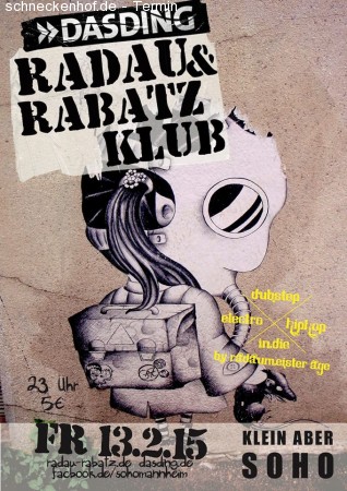 Radau & Rabatz Werbeplakat