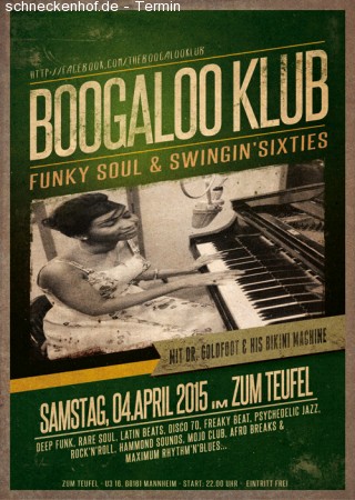 Boogaloo Klub Werbeplakat