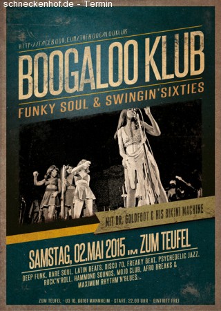 Boogaloo Klub Werbeplakat